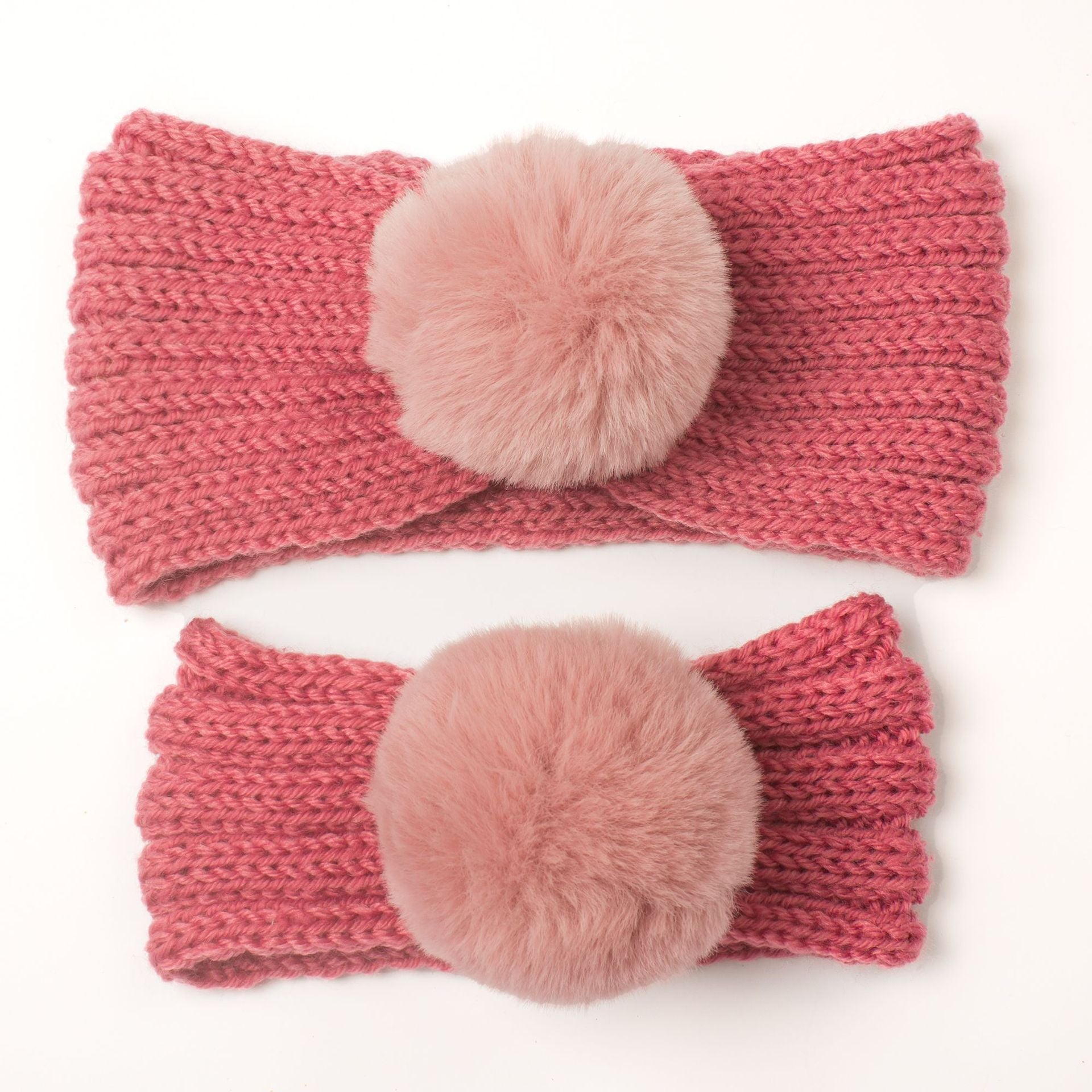 2pcs Winter Knitted Hairband Warm Headwear Hair Accessories