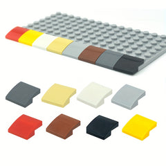 50pcs 2x2 Curved Bricks Gradient Colors Special Edition for Building Blocks