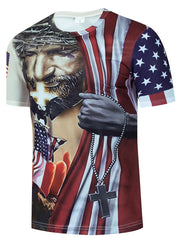 Men's Graphic Active T-shirt Casual Comfy Tees For Summer
