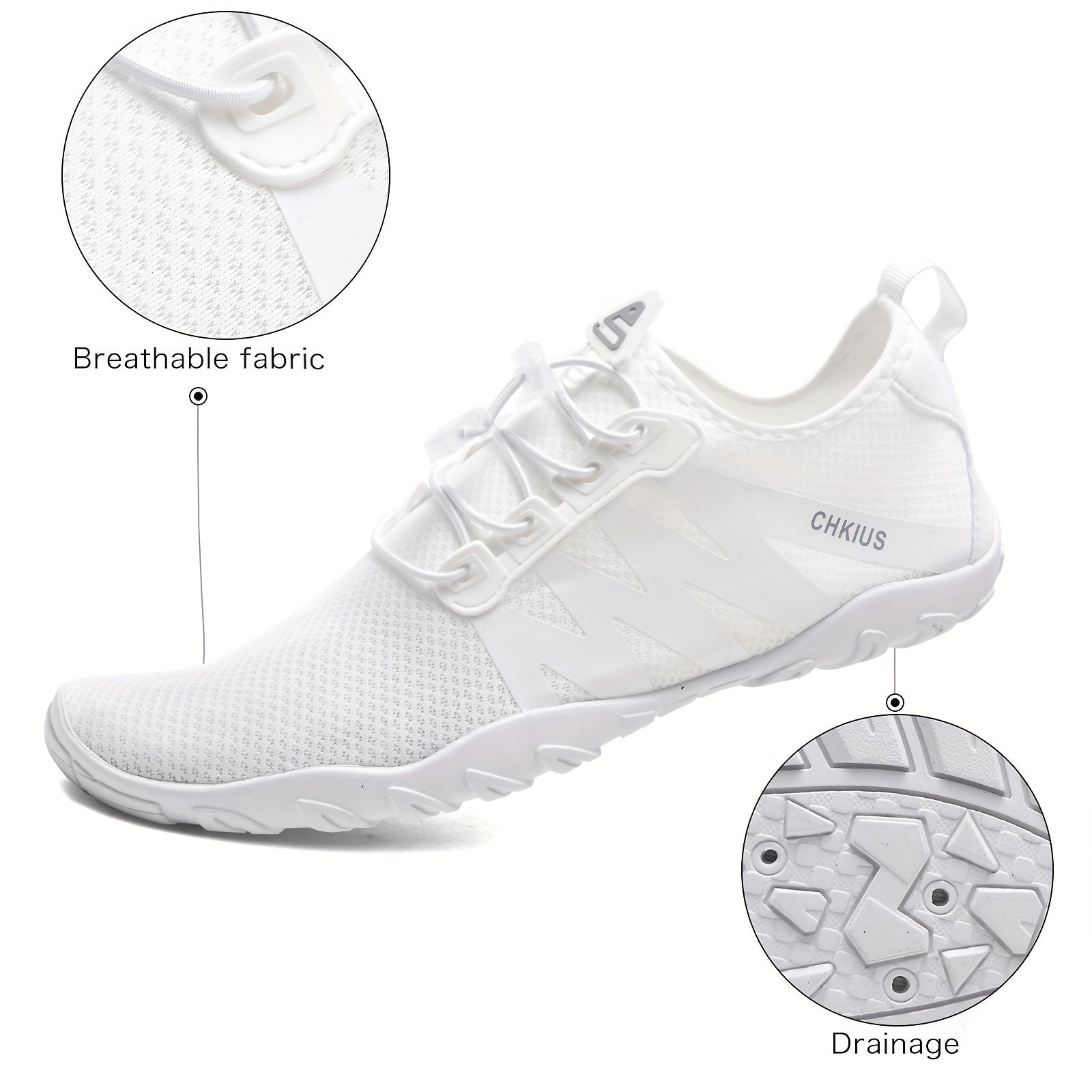 Quick Dry Slip On Elastic Barefoot Breathable Wading Shoes