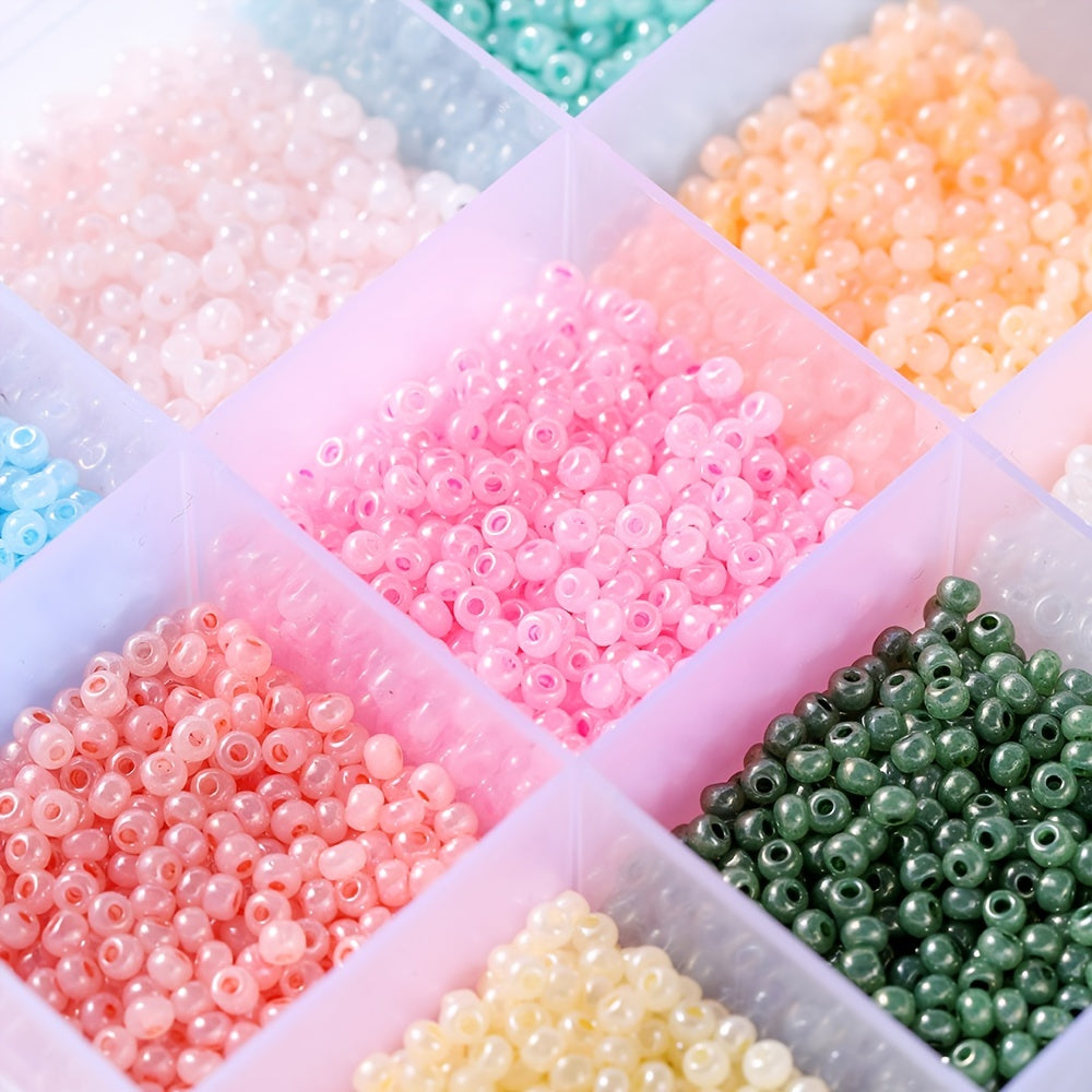 500pcs 3mm Glass Rice Beads 10g Bag for DIY Jewelry Making