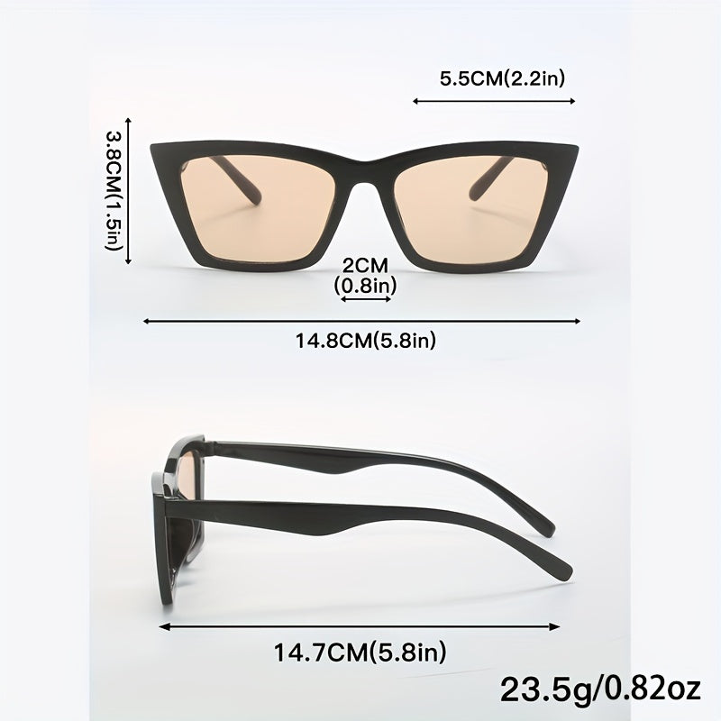 Square Cat Eye Sunglasses UV400 Retro Anti Glare Sun Shades