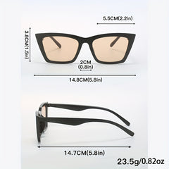 Square Cat Eye Sunglasses UV400 Retro Anti Glare Sun Shades