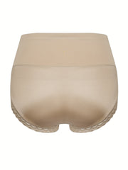 5 Pack Plus Size Panties Set High Rise Tummy Control Boy Shorts