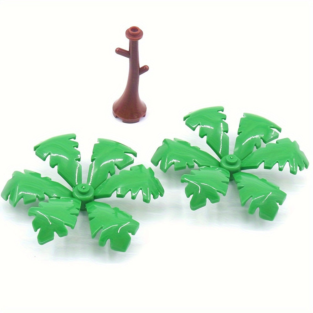 4pcs Mini Building Blocks 2x2 Trees DIY Farm Garden Play Toys ABS Gift Assorted