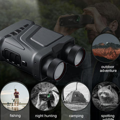 Night Vision Binoculars Infrared 1080P HD 5X Digital Zoom Outdoor Dual Use