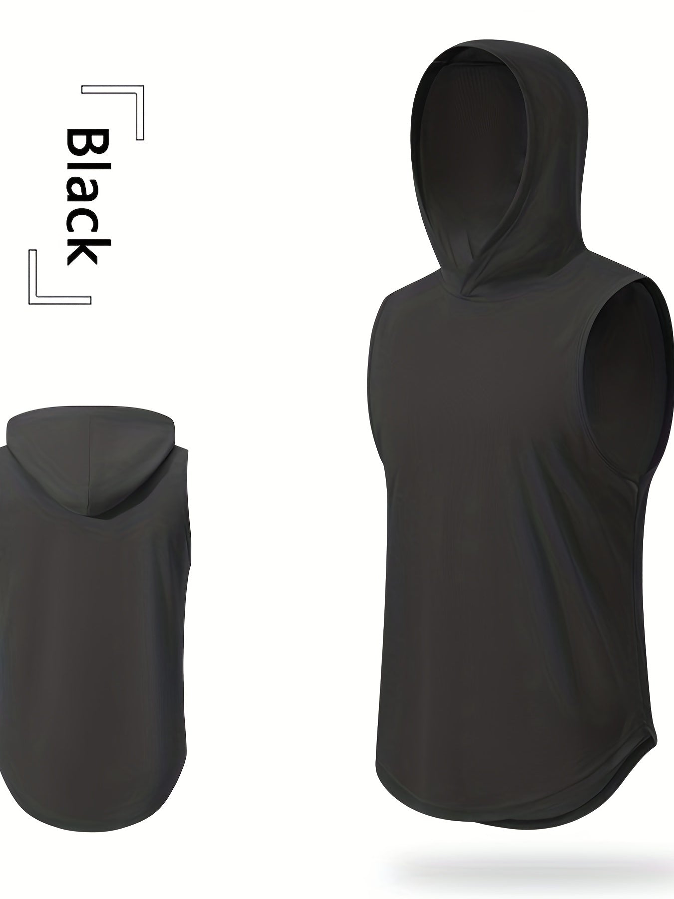 Breathable Men's Hooded Sleeveless Vest for Running