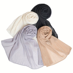 Hot Stamping Solid Glitter Scarf Shawl for Women