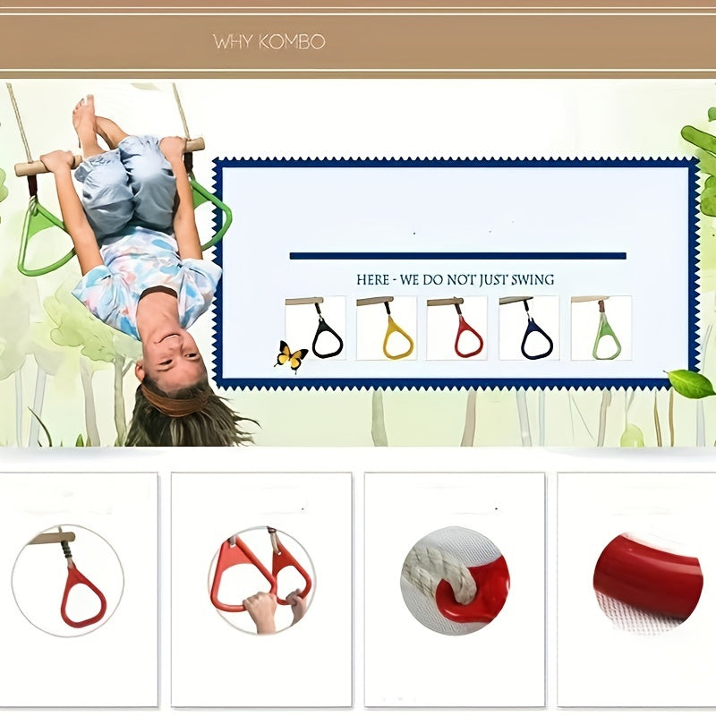 Backyard Swing Set Monkey Bars Trapeze Rings Outdoor Play