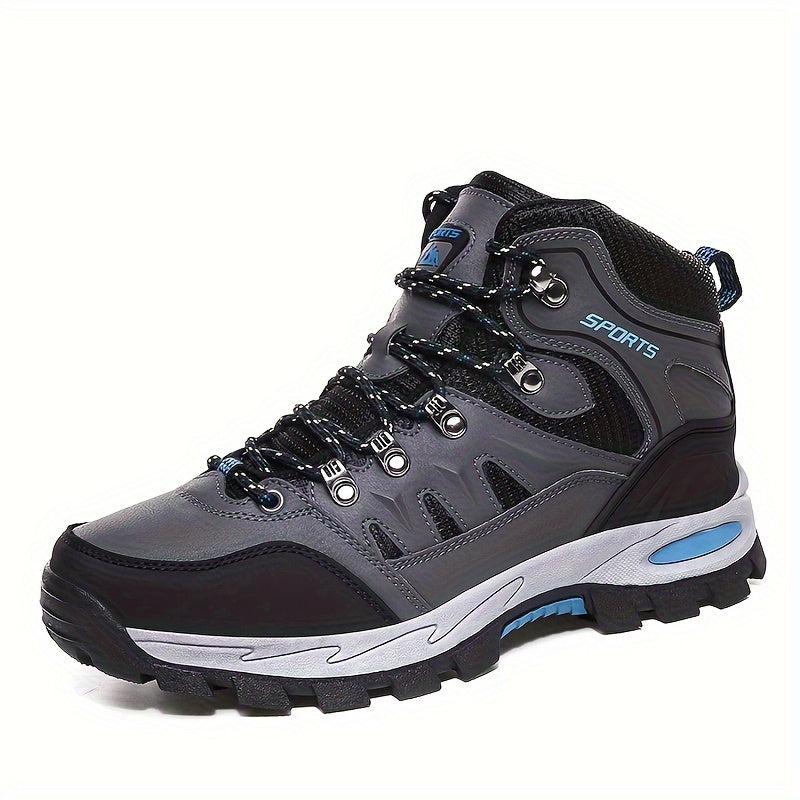 Men's High Top Hiking Boots Durable Lace Up Shoes
