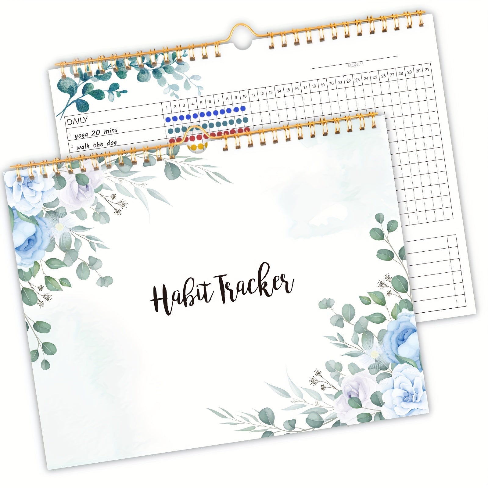 Habit Tracker Journal Spiral Binding Planner