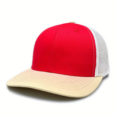 Wide Brim Baseball Cap Block Sunscreen Trucker Hat Mesh Breathable Snapback