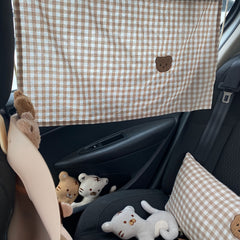 Car Curtain Bear Thermal Insulator Sunblock Curtain