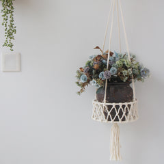 Macrame Plant Hanger Hanging Planter Basket Decorative Flower Pots Holder Stand