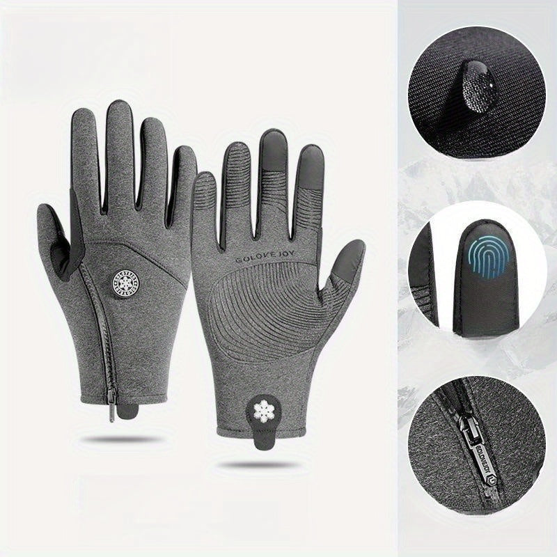 Waterproof Windproof Touch Screen Warm Gloves for Mountaineering Skiing Cycling