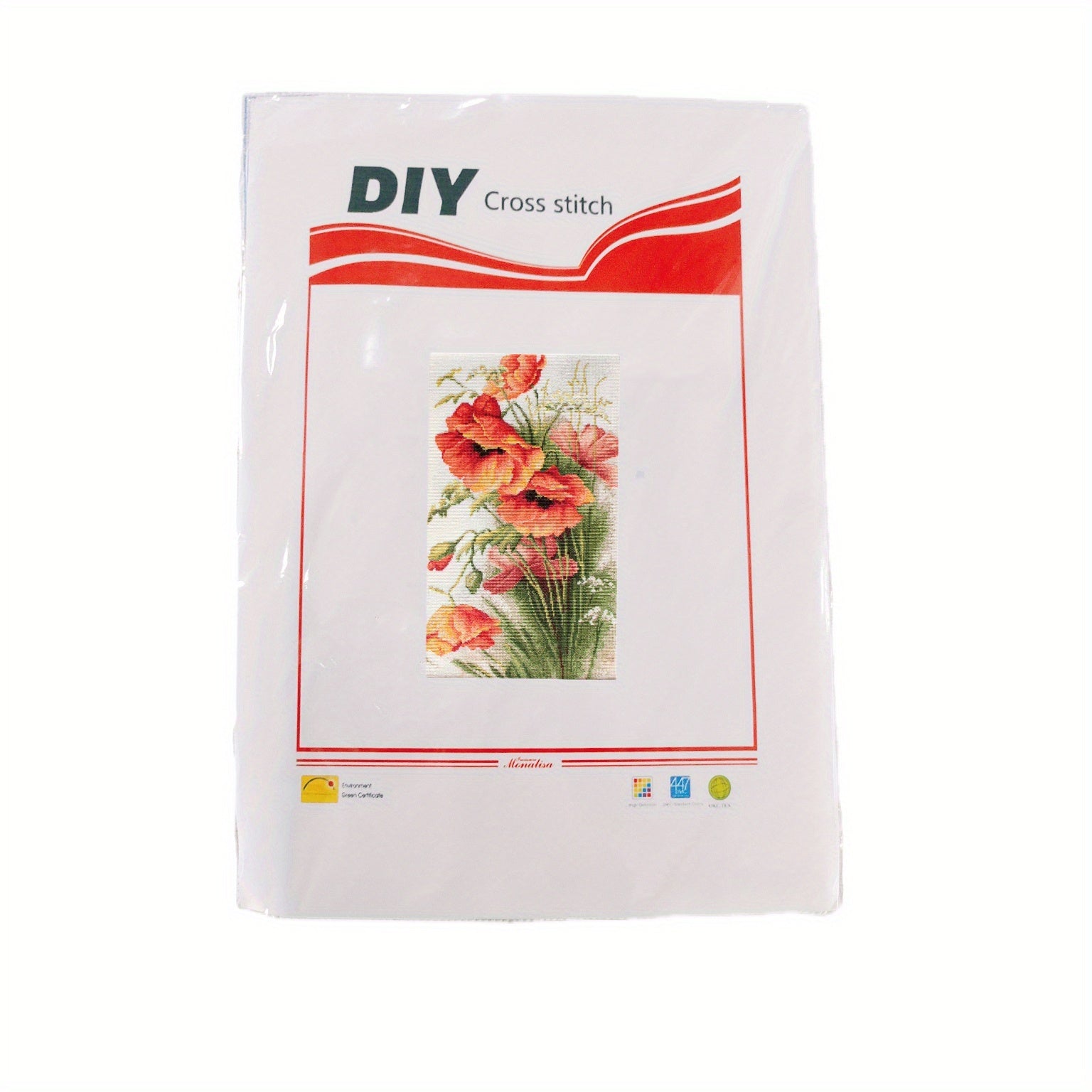 1pc Embroidery Kit Cross Stitch For Adults Corn Poppy Patterns