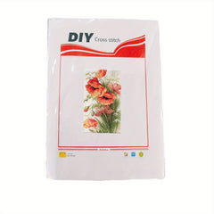 1pc Embroidery Kit Cross Stitch For Adults Corn Poppy Patterns