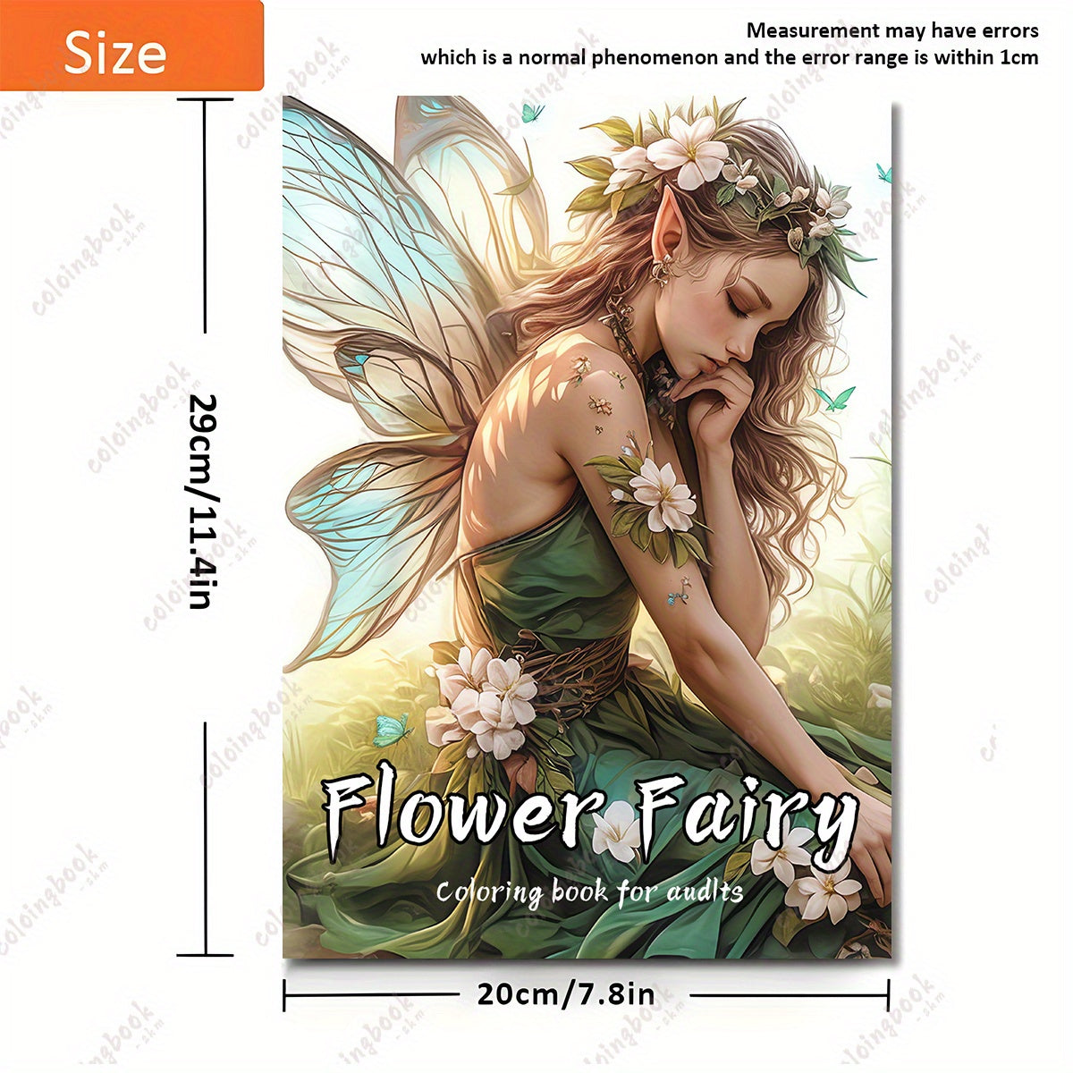 TGX Upgraded Deluxe Flower Fairy Drawing Book 22 Pages Thickened Paper
