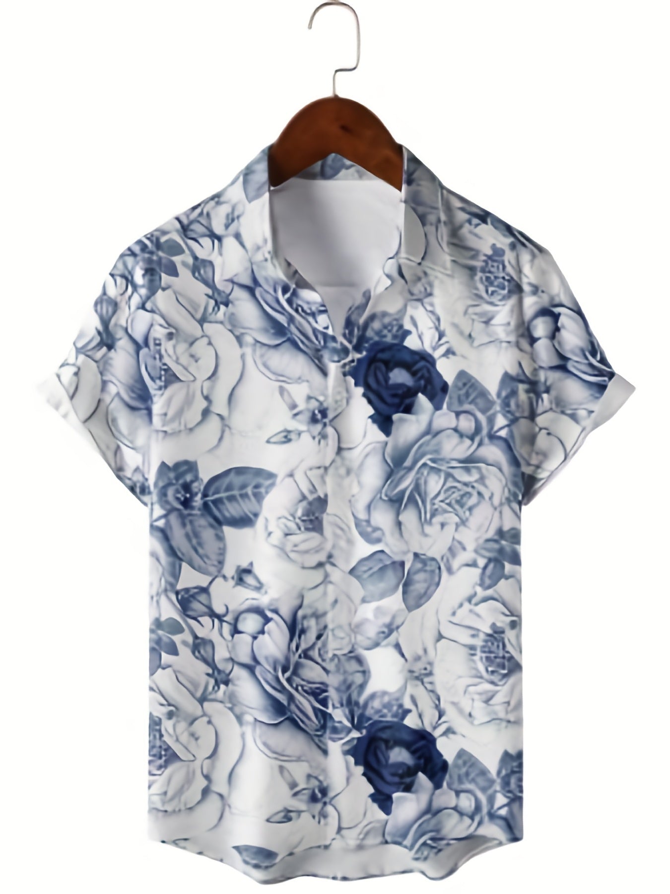 Men's Floral Print Short Sleeve Hawaii Shirt
