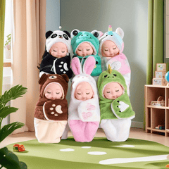 2pcs 4 7 Inch Sleep Doll Realistic Reborn Youngsters Doll Newborn Clothes