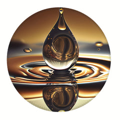 Big Drop Pattern Round Mouse Pad 20x20cm