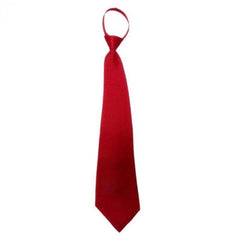 Wide Zipper Tie Graduation Team Safety Student Tie