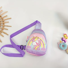 Kids Sling Bag Unicorn Dinosaur Shoulder Chest Crossbody Backpack