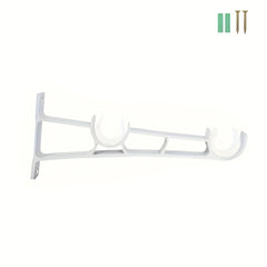 Heavy Duty Double Curtain Rod Hanger Wall Mount Hooks Metal Holder