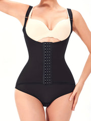 Front Buckle Shaping Bodysuit Tummy Control Butt Lifting Open Bust Body Shaper