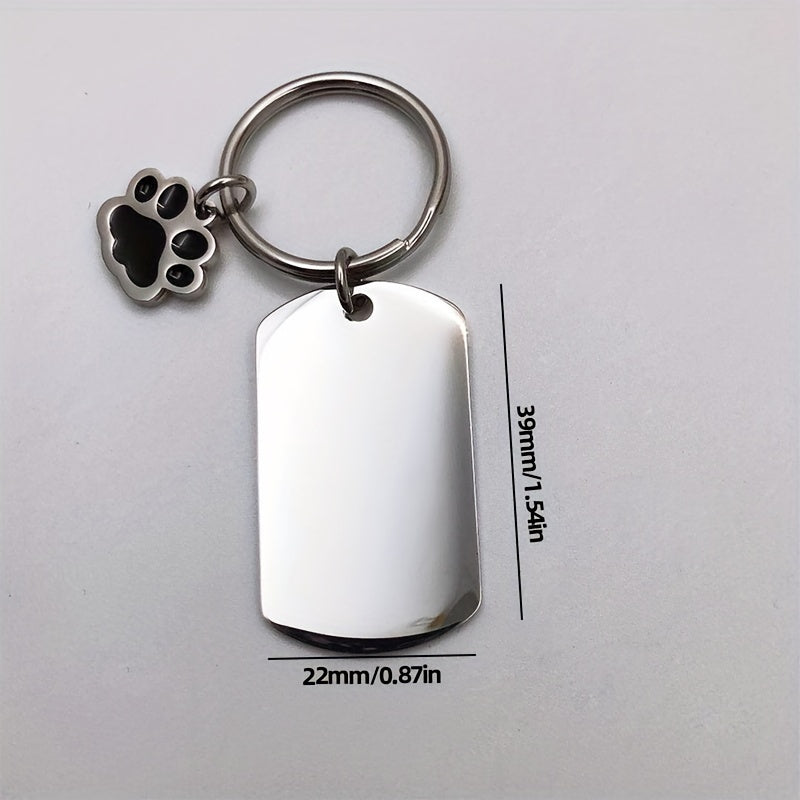 Dog Paw Keychain Pendant for Car Keys Backpacks Wallets