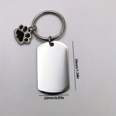 Dog Paw Keychain Pendant for Car Keys Backpacks Wallets