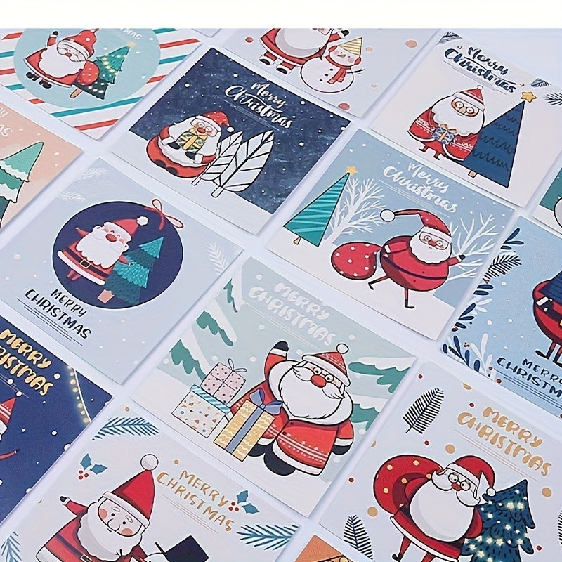 30 Pcs Christmas Greeting Card Mini Xmas Blessing Card Year Gift Postcard