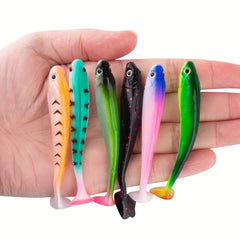 5pcs T Tail Soft Lure 9 5g Bionic Bait for Fishing