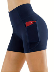 High Waist Butt Lifting Biker Shorts Slim Fit Workout Pants