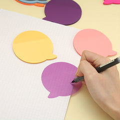 1pc Transparent PET Sticky Notes Pure Message Paper Special shaped Note Book