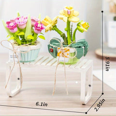 Bonsai Building Block Set for Office Bedroom Decor - Ideal Gift (14+)
