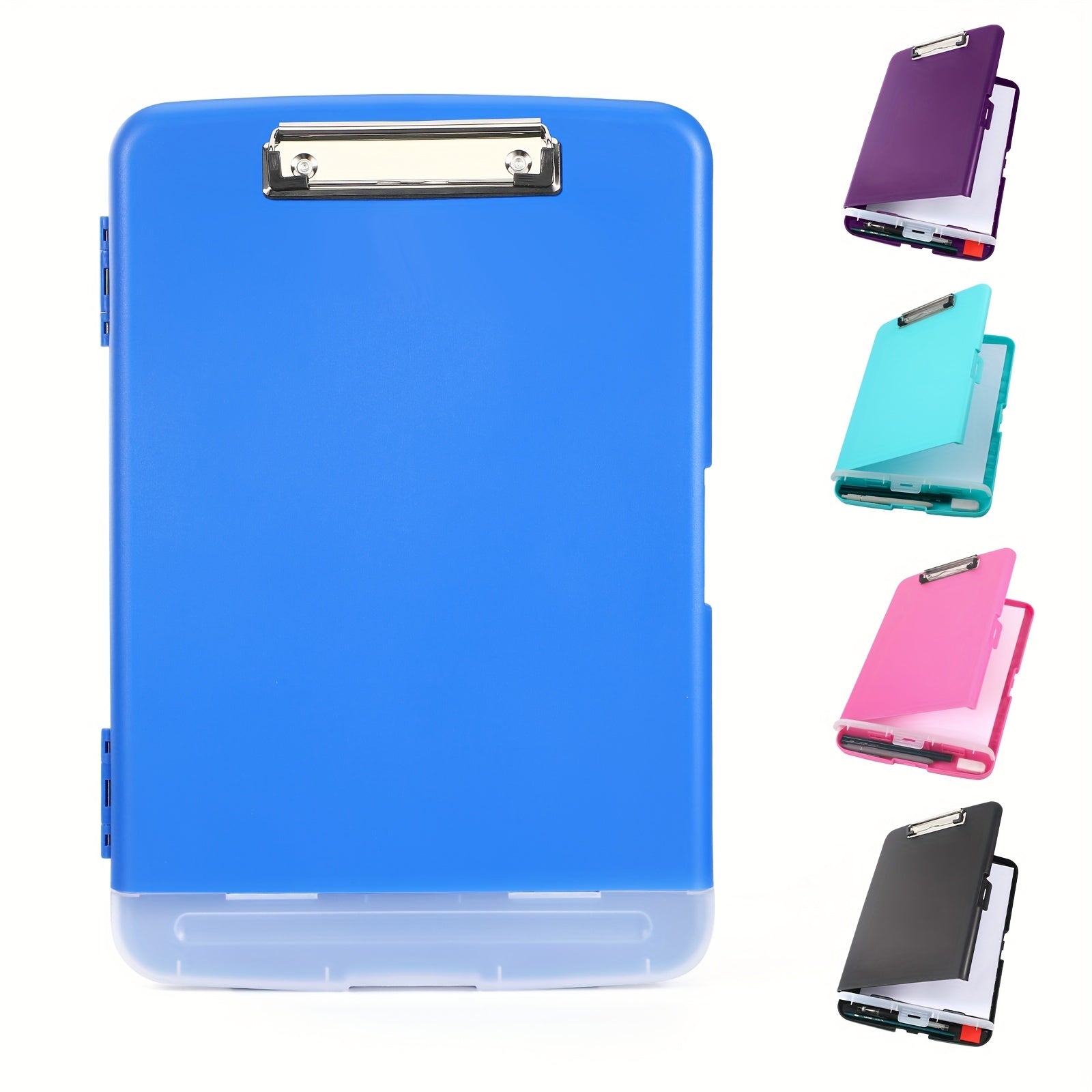 Plastic A4 Clips Board w/ Pen Holder 8.5X11 Clipboard