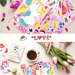 Custom Unicorn Stickers for Toddlers - Party Favors & Activities