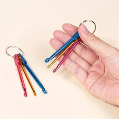 3pcs Aluminum Crochet Hook Set 5mm Yarn Weaving Craft DIY Tool