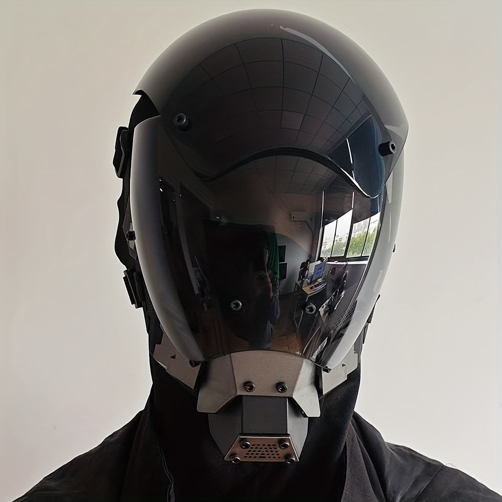 Detachable Cyber Punk Men's Mask Mechanical Sci fi Gear