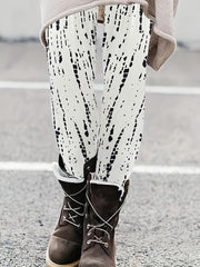 Casual Tie Dye High Rise Leggings