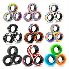 Magnetic Bracelet Ring Fidget Spinner Toy