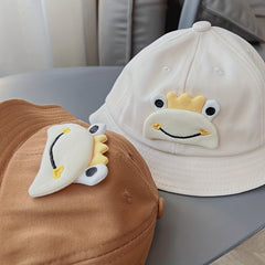 Kids Cartoon Wide Brim Fisherman Hat for Boys and Girls
