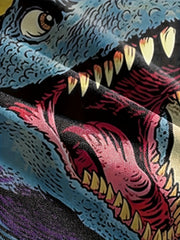 Comics Dinosaur Print Boy's T shirt Kids Casual Short Sleeve Summer Top