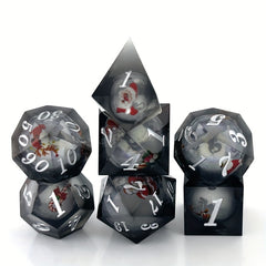 Christmas Resin Liquid Dice Set - Desktop Entertainment Game Accessories