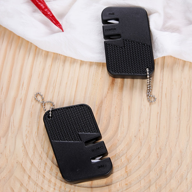 Portable Tungsten Steel Kitchen Sharpener Card
