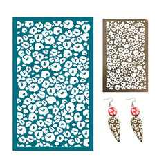 Polymer Silk Screen Printing Template Clay Earrings Net Version