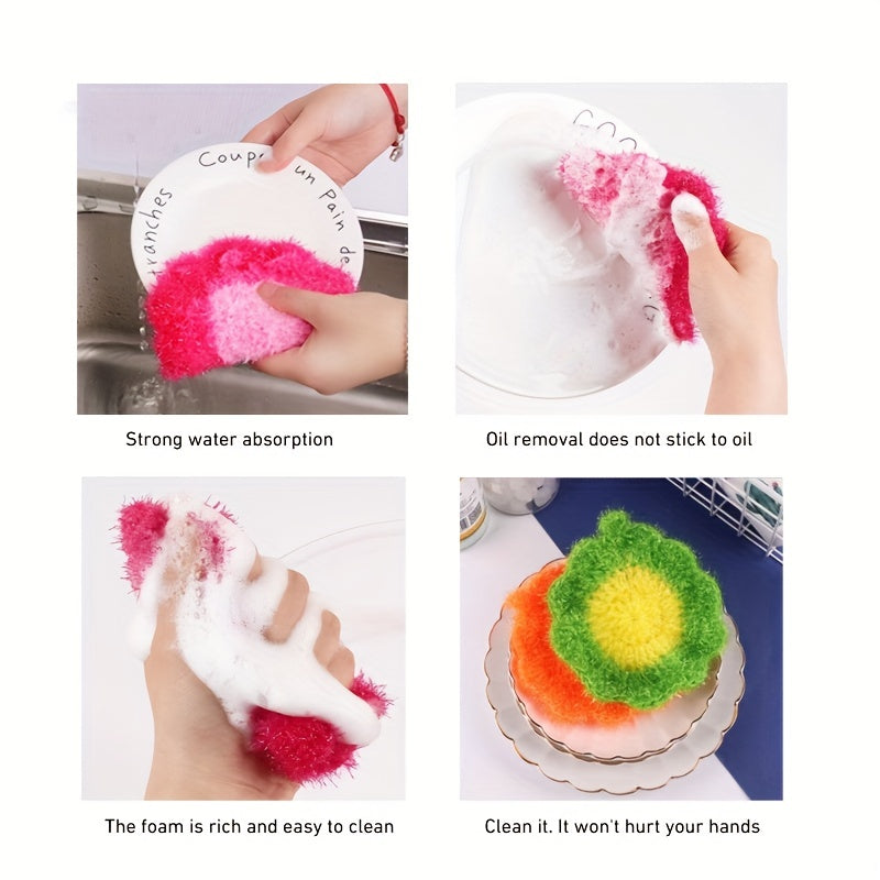 Hand Crocheted Dish Towels Soft and Absorbent Cleaning Towels