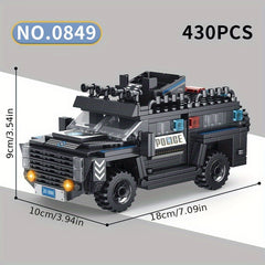 City Vehicle Building Blocks Set Fire Truck Ambulance Crane