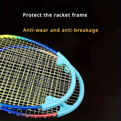 2pcs Badminton Racket Protective Cover Silicone Edge Cover Anti wear